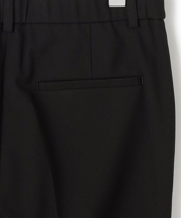 23区 【洗える】ウォームストレッチ テーパード パンツ ブラック系