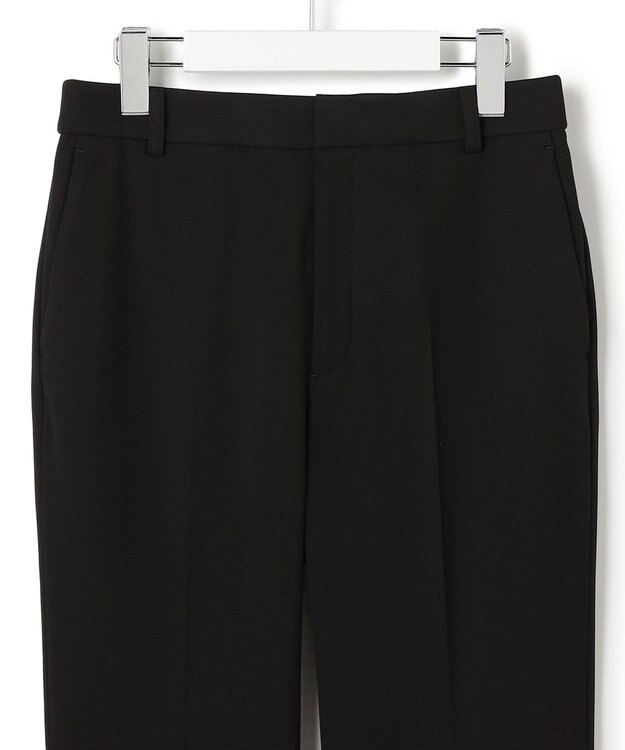 23区 【洗える】ウォームストレッチ テーパード パンツ ブラック系