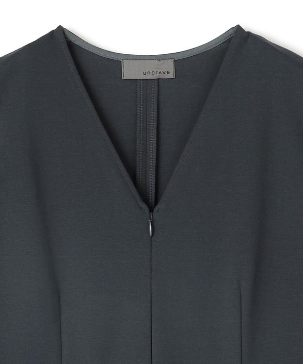 uncrave ダブルフェイスジャージー オールインワン スレート