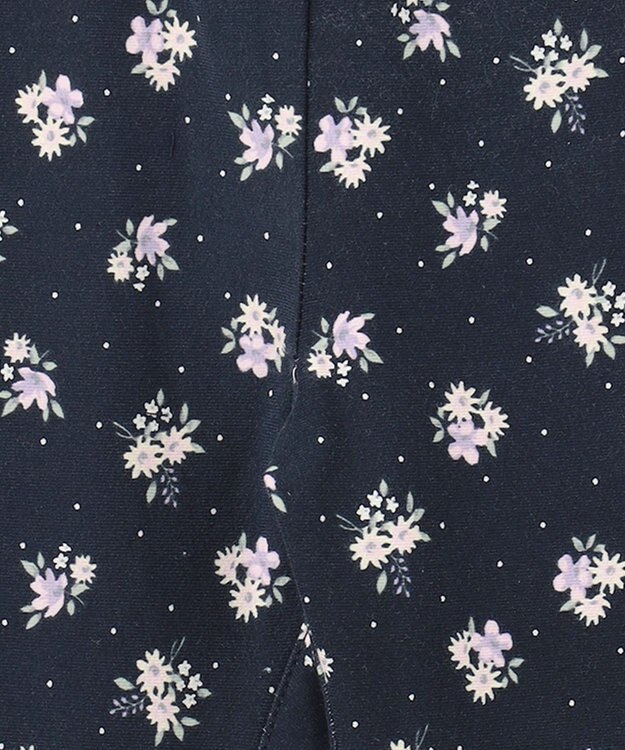 ANY KIDS 7daysガーリーパンツ(カットソー) ネイビー花柄