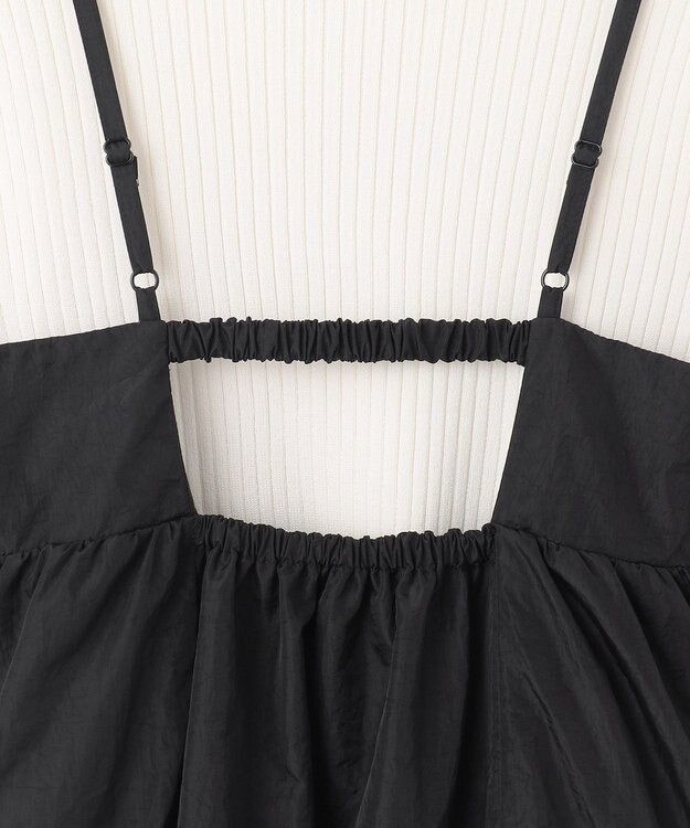 Feroux 【洗える】ニットセット キャミソールワンピース ブラック系