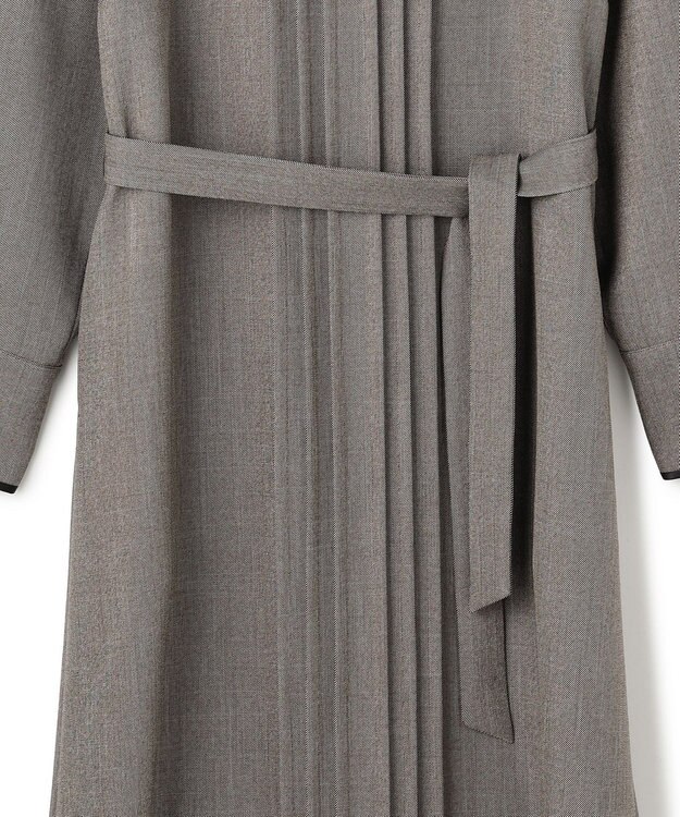 ICB L 【WEB限定】ツイードタックワンピース ブラウン系