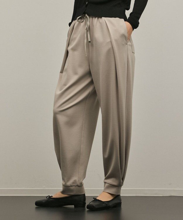 GRACE CONTINENTAL ポンチイージーパンツ グレー