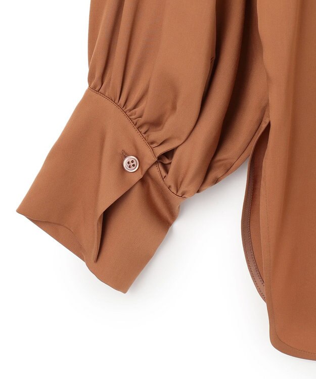 BEIGE， 【S-size】COLIGNY / ボウタイブラウス Camel