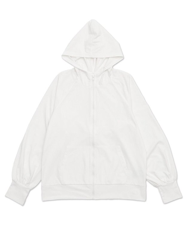 WEGO 【UVカット/吸水速乾】ラッシュガードパーカー ホワイト
