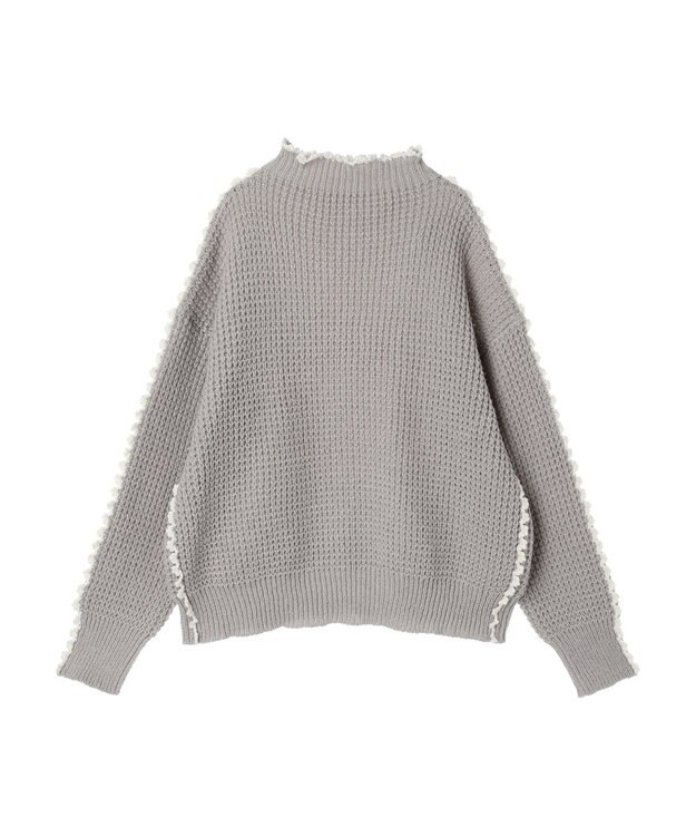 Green Parks ・Ｐｅｔｉｔ　Ｆｌｅｕｒ　ハイショクパイピングニット Gray