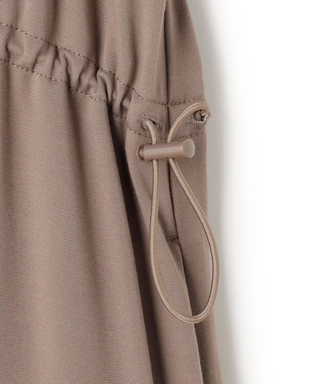 UNFILO L BEAUTY-FORM T コンビティアード ワンピース モカ×モカ