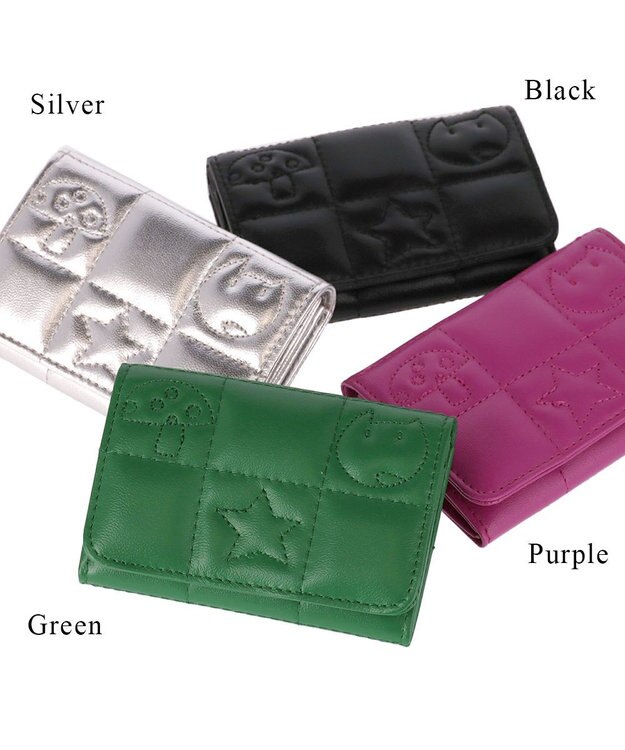 tsumori chisato CARRY ネコキルティング カードケース 名刺入れ パスケースとしても グリーン