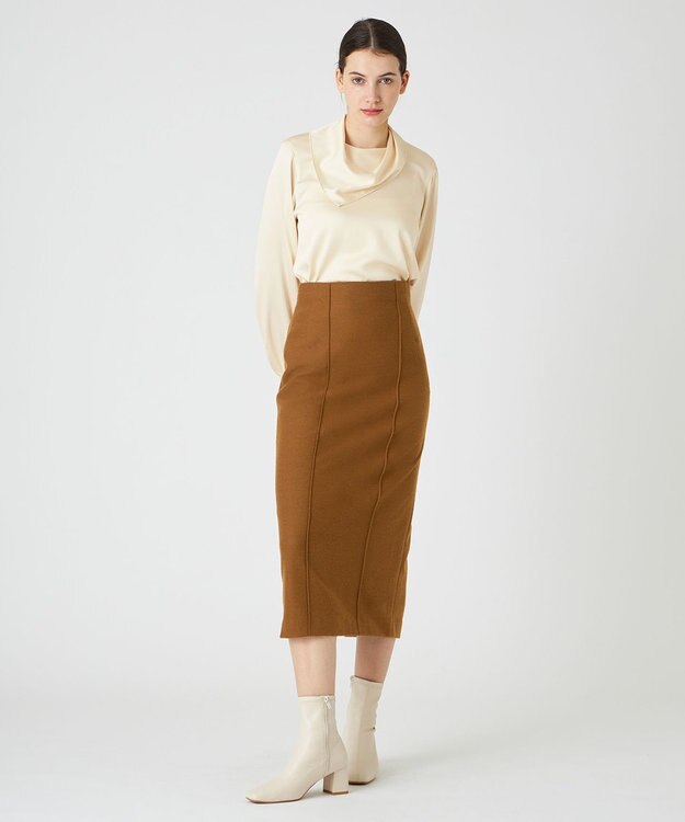 BEIGE， MABILLON / スカーフブラウス Ecru