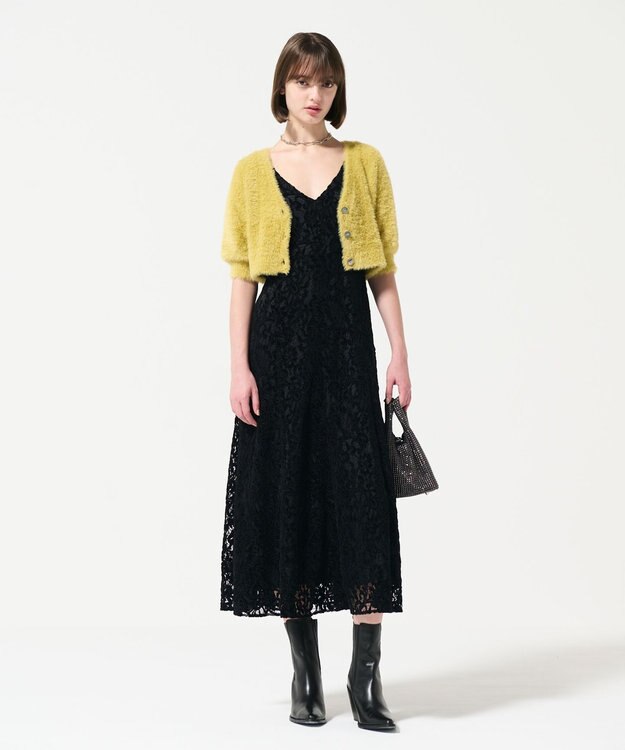 GRACE CONTINENTAL ラインストーンバッグ ブラック