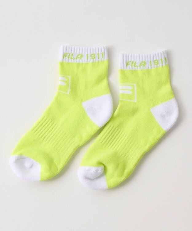 FILA GOLF／marie claire 【FILA GOLF】 パイル編みアンクルソックス イエロー