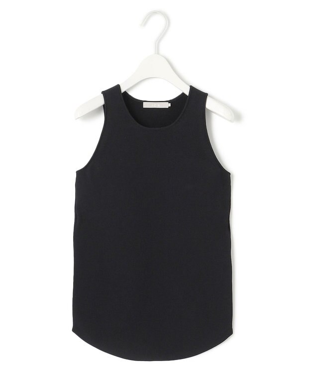 ICB L 【洗える】VISスムースニットタンクトップ ブラック系