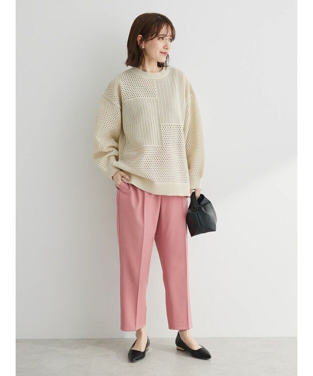 Green Parks アンクル丈／選べる美脚みえパンツ Pink