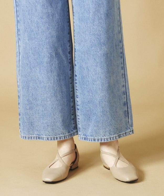 Dominic3 クロスストラップ セパレートパンプス ブラック