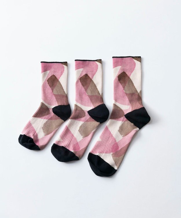 TRICOTE PAINT LINK SOCKS／ペイントリンクソックス 72PINK
