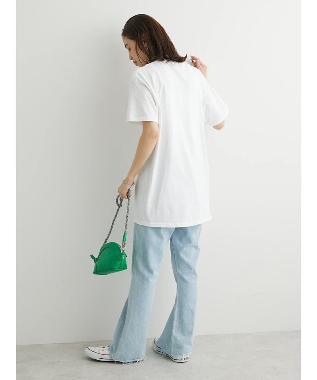 Green Parks ＮＹＣ　ロゴプリントＴシャツ Off White