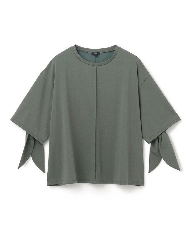 JOSEPH 【洗える】プレーティングジャージー　カットソー Green