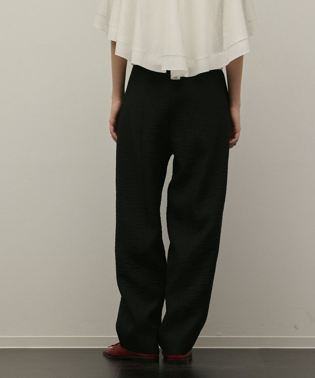 GRACE CONTINENTAL オーガンジージャガードパンツ ブラック