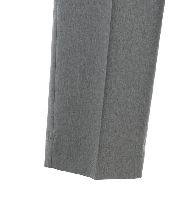 Green Parks きれいシルエットパンツII（ワイドストレート） Gray Mixture