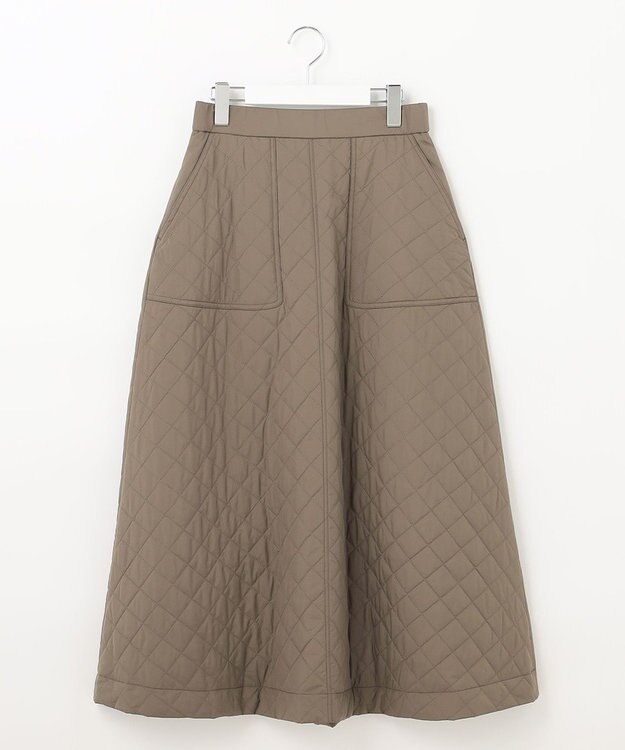 UNFILO キルティング  スカート ダークブラウン系