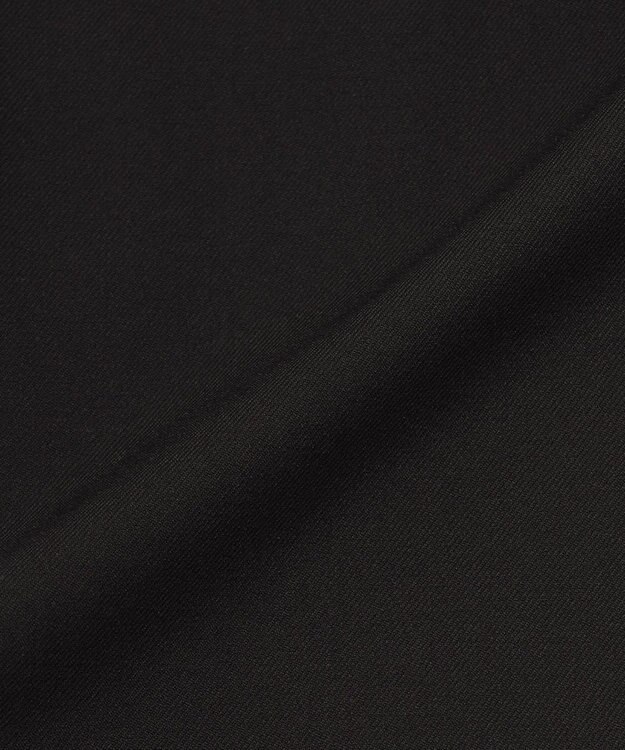 23区 【洗える】ウォームストレッチ テーパード パンツ ブラック系