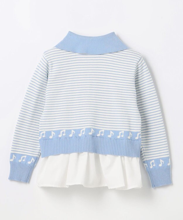 組曲 KIDS 【110-140㎝】ハーモニー ボーダートップス サックスブルー