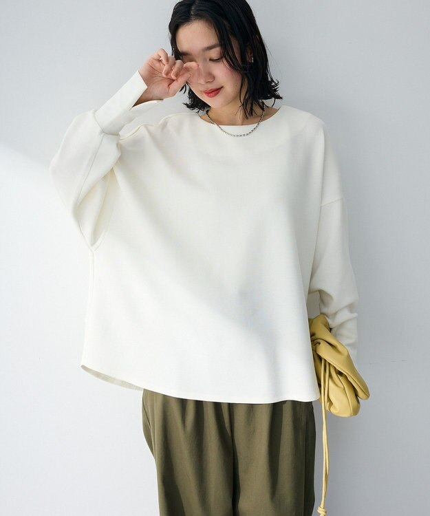 Green Parks 袖スリットカットプルオーバー Off White