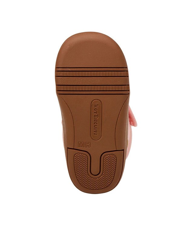 MIKI HOUSE HOT BISCUITS 【14-16cm】 かかと顔ドン あったかボア付き セカンドシューズ ピンク