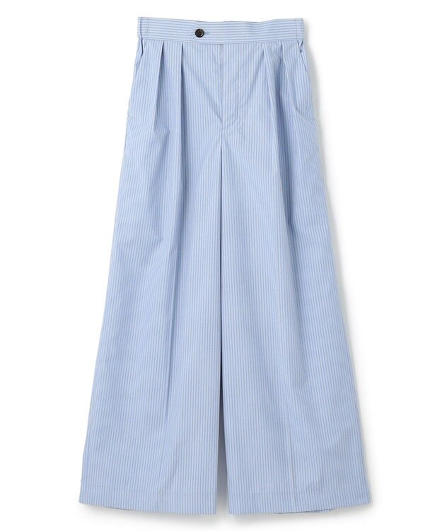 NAVE 【ReNave・セットアップ可/洗える/接触冷感/UVケア】コットンポリブロード パンツ サックスブルー系1