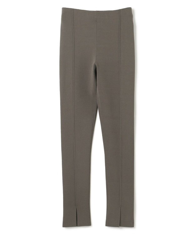 uncrave 【洗える】スムースニット レギンス（uncrave WHITE） カーキグレー