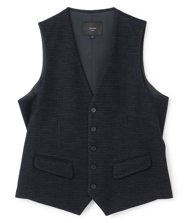 JOSEPH HOMME 【LEON 掲載】ドビージャージー　ジレ ネイビー系