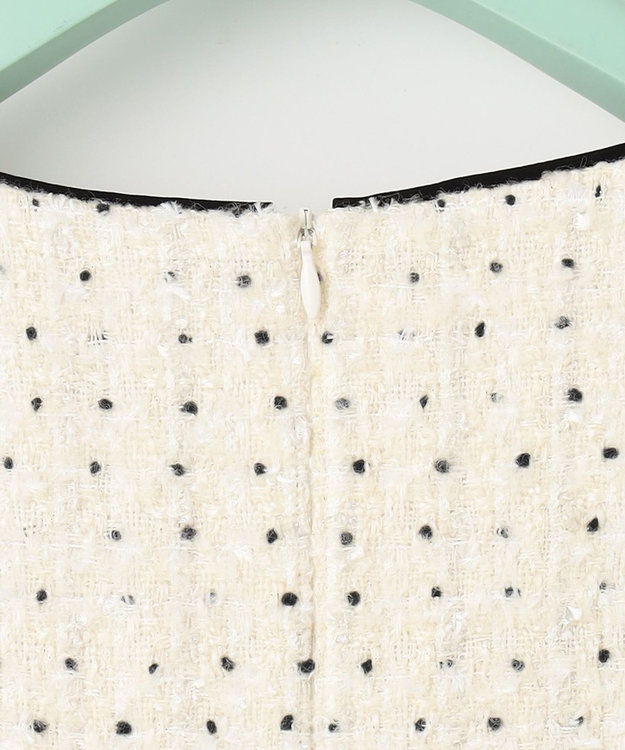 TOCCA CHIFFON TWEED ドレス アイボリー系