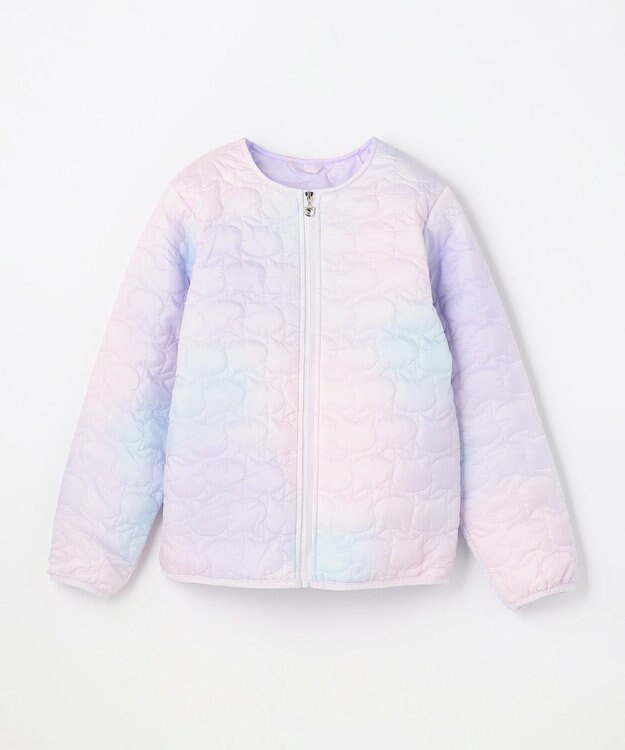 ANY KIDS 【ドッキング可能】ネコキルトブルゾン レインボー