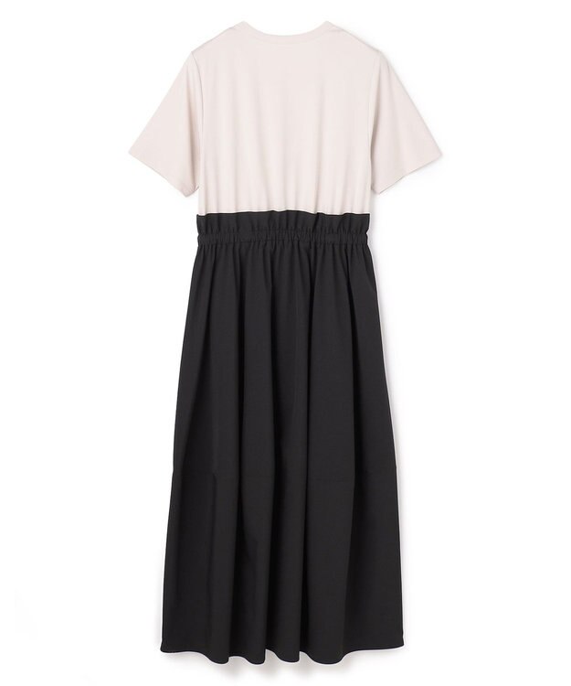 UNFILO BEAUTY FORM-T コンビワンピース グレージュ×ブラック