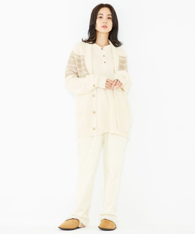 JOSEPH ABBOUD MOUNTAIN 【SPACE／UNISEX】ピュアカシミアアンダイド カーディガン アイボリー系7