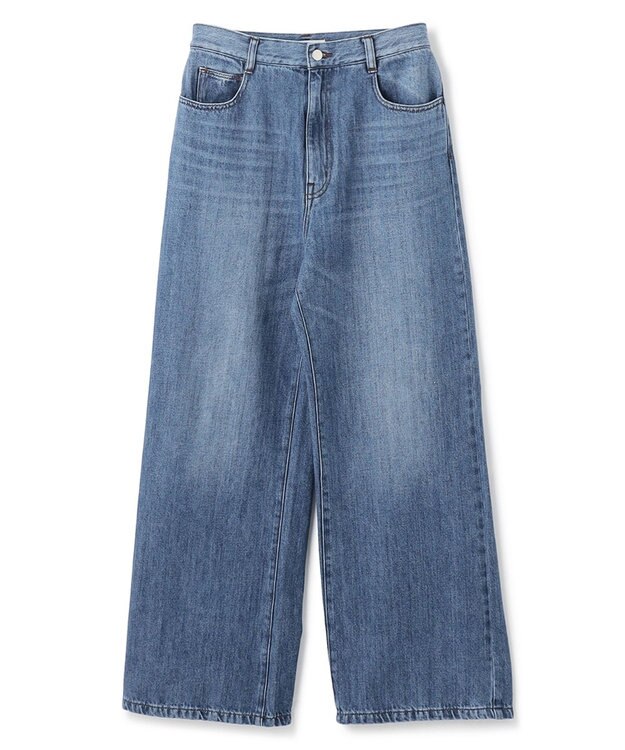 BEIGE， 【新色追加】MARCK / ワイドバギーパンツ Indigo