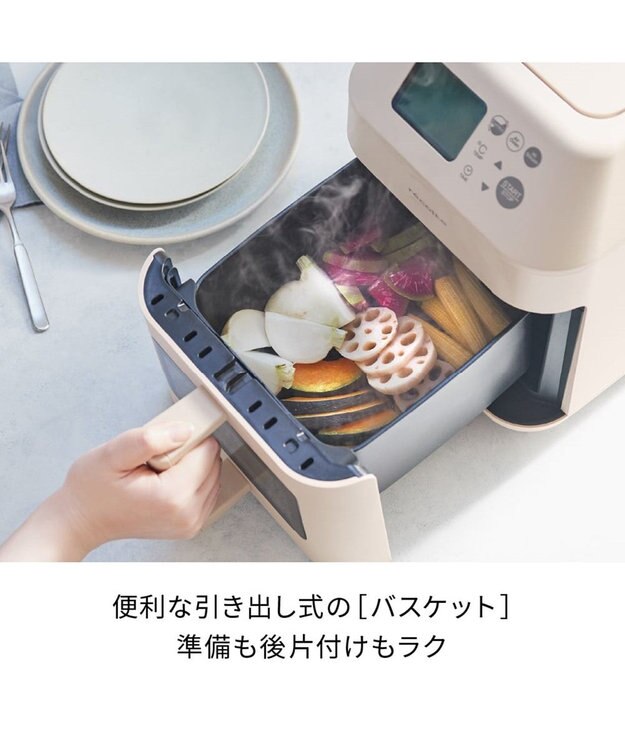 YAMATO テーブル＆キッチン 【レコルト】ハイスチームエアーオーブン  ナチュラルブラック  RAO-3(BK) ブラック