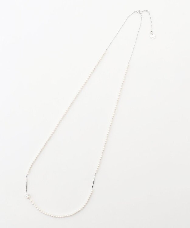 J.PRESS LADIES 【2way】small パール ネックレス シルバー系