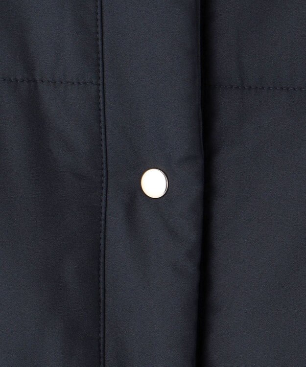 ANY SIS S 【2WAY】フェミニンペプラムパデット ベスト ネイビー×杢ネイビー