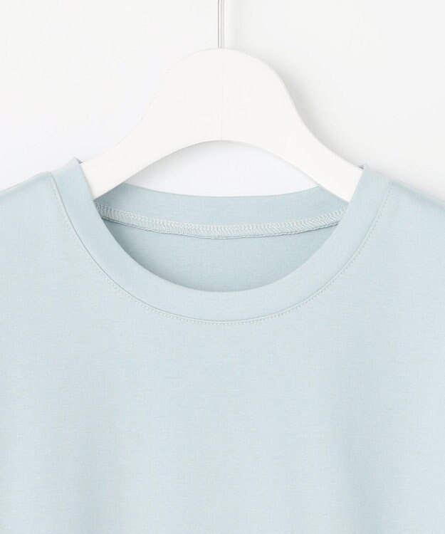 Feroux チュールスリーブ Tシャツ スカイブルー系