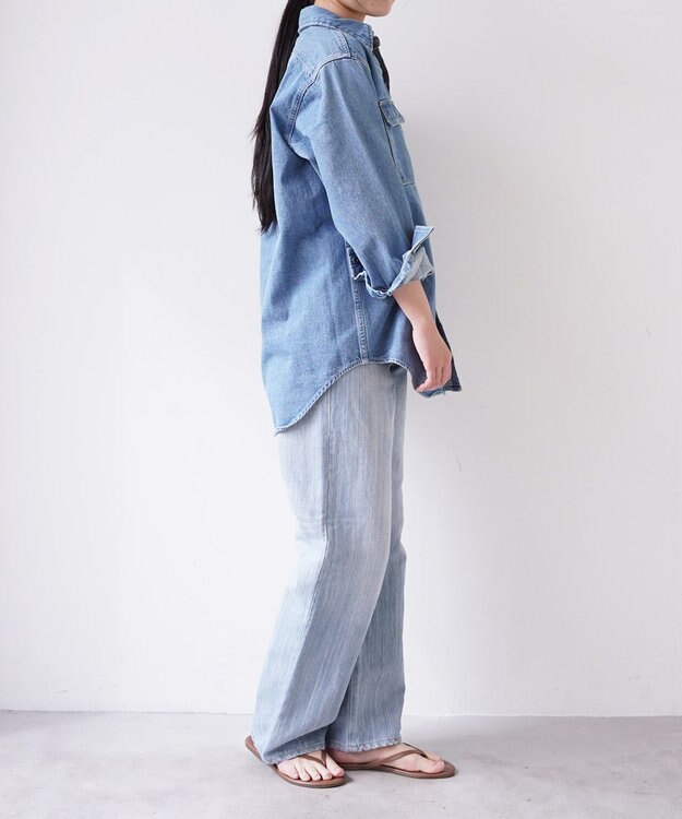 woadblue ＜坪田あさみさんコラボ＞CPOデニムジャケット ライトブルー LIGHT BLUE