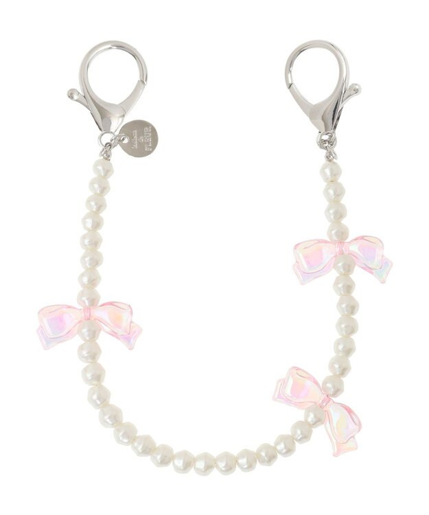 Maison de FLEUR オーロラリボンパールチャーム Pink