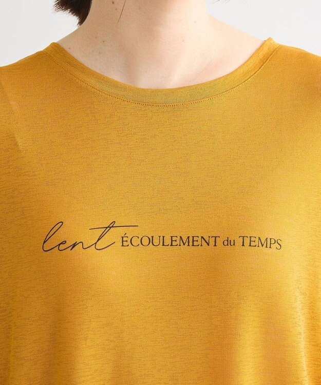 Green Parks シアーロゴ長袖プルオーバー Orange