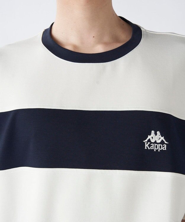 OP／FILA 【Kappa】カラーブロック切替半袖Tシャツ ホワイト