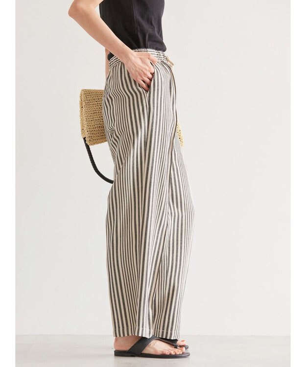 AMERICAN HOLIC リネンブレンドワイドイージーパンツ Stripe