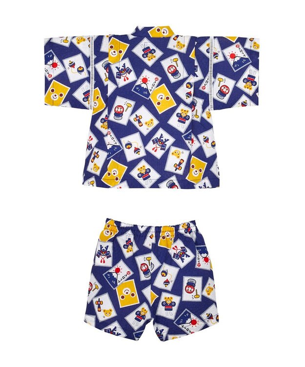 MIKI HOUSE HOT BISCUITS 【ミキハウス】【80-150cm】甚平スーツ 紺