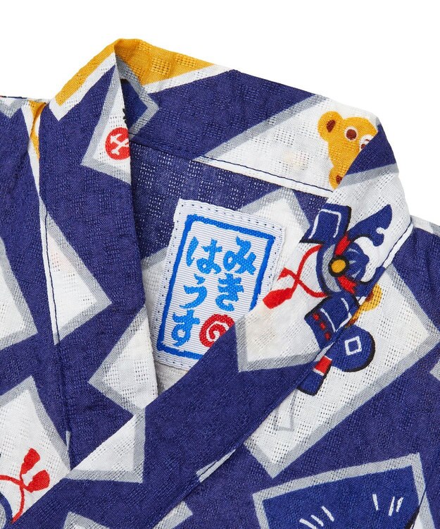MIKI HOUSE HOT BISCUITS 【ミキハウス】【80-150cm】甚平スーツ 紺