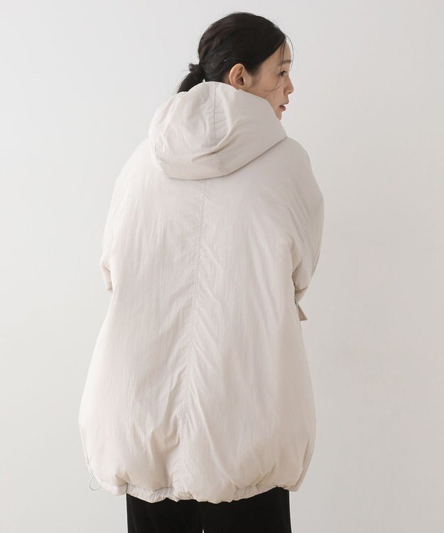 Green Parks フーディ中綿コート Light Gray