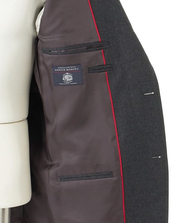 J.PRESS MEN 【定番】ペピンメリノ サキソニー スーツ / 総裏 グレー系