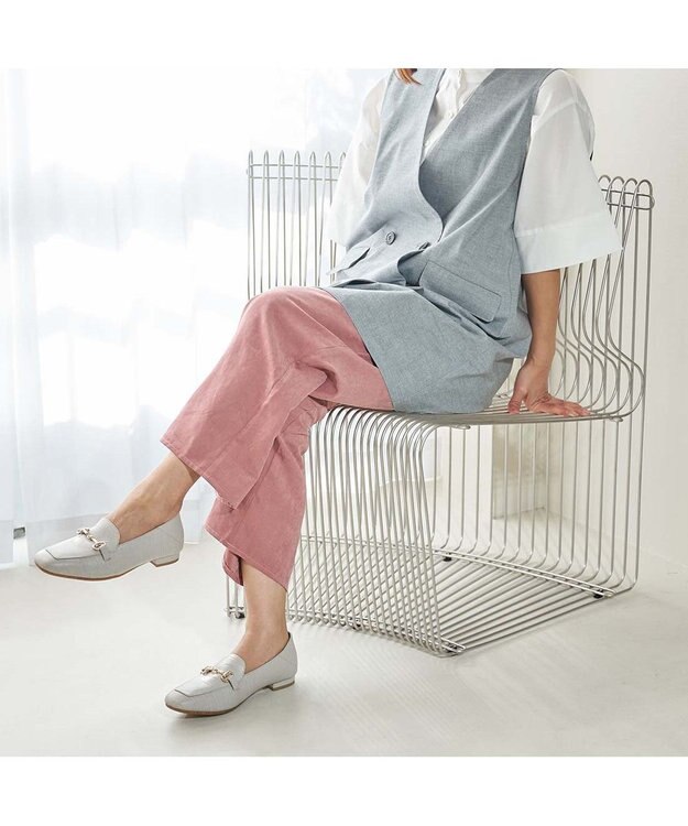 ing <ing>【WEB限定】モカシンビットローファー ホワイトカタオシ